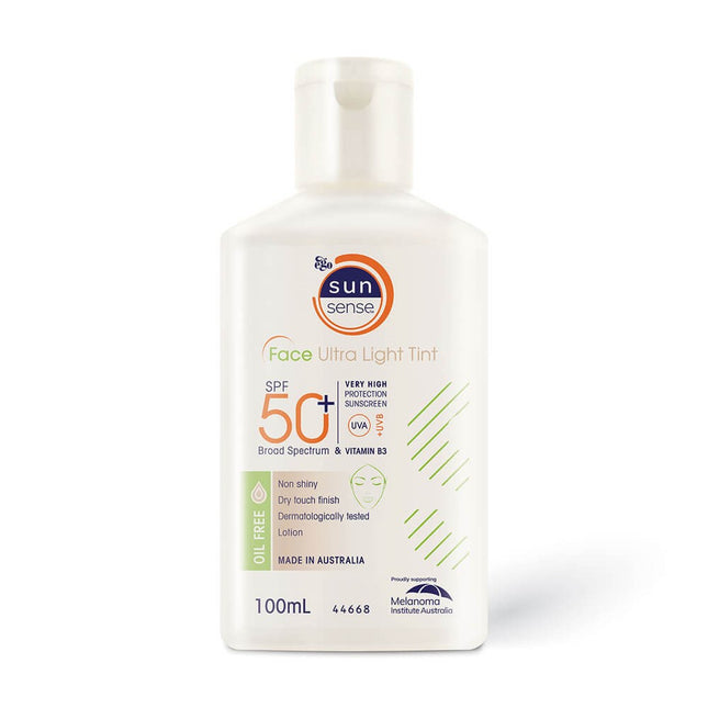SUNSENSE FACE ULTRA LIGHT TINT SPF 50+ SUNSCREEN