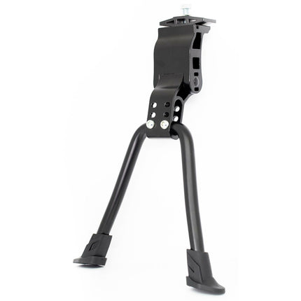 Pro Series Adjustable Centre-Mount Alloy Double-Leg Bicycle Kickstand 24-28 - Black