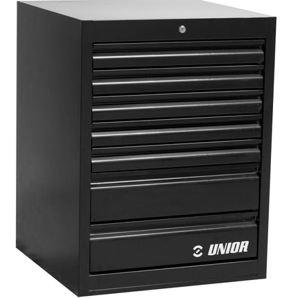 Unior Bicycle Unior Professional 990WD7-BLACK Wide drawer cabinet - 7 drawers - no tools quality bicycle tools 628585 quality guaranteed
