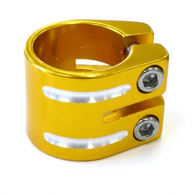 Defiant! Double Scooter Clamp 31.8mm - Gold