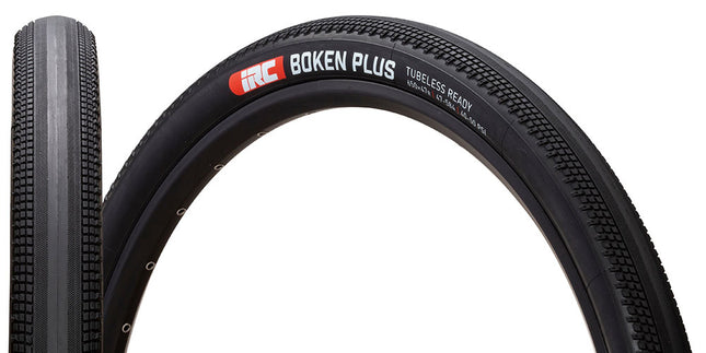 IRC Bicycle "NEW" - 700 x 38C | IRC Boken Plus TLR Multi-Surface Gravel Tyre | 38-622 | 60 TPI | 45-60 PSI | Tubeless Ready | Black
