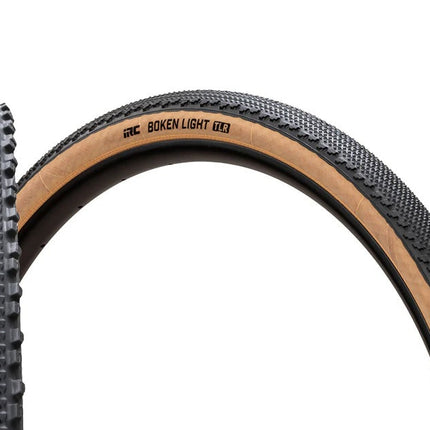 IRC Bicycle "NEW" - 700 x 36C | IRC Boken Light TLR Gravel Tyre | 36-622 | 120 TPI | 40-65 PSI | Tubeless Ready | Black/Tan