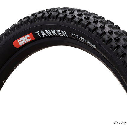 IRC Bicycle "NEW" - 29 x 2.60 | IRC Tanken MTB Tyre | 66-622 | 60 TPI | 30-40 PSI | Tubeless Ready Folding | Black