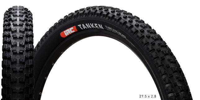 IRC Bicycle "NEW" - 29 x 2.60 | IRC Tanken MTB Tyre | 66-622 | 60 TPI | 30-40 PSI | Tubeless Ready Folding | Black