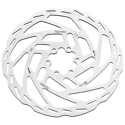 DISC ROTOR - Tektro, 160mm, T:2.3mm, stainless, w/T25 torque 6 bolts - Use only with 2.3mm calipers