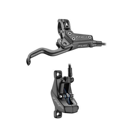TRP Bicycle "NEW" - TRP EVO Comp Disc brake set, Mod.HD-M7040, front/RH, alloy, hydraulic 4-piston, 1900mm hose, for T: 2.3mm rotor, black