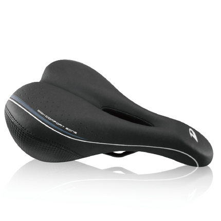 DDK Men's Memory Foam Bicycle Saddle - Black, 273 x 175mm