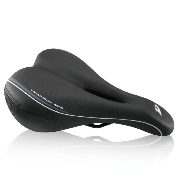 DDK Men's Memory Foam Bicycle Saddle - Black, 273 x 175mm