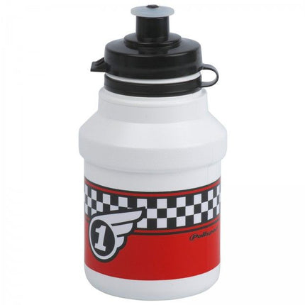 Children's Polisport Race Water Bottle 350ml - White