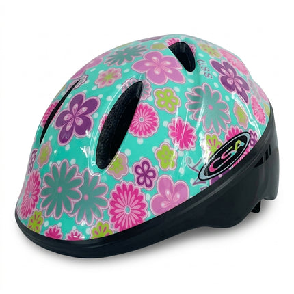 CSA Children's Helmet 44-50cm - Flowers