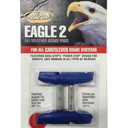 Kool Stop Eagle 2 Bicycle Cantilever Brake Pads - Blue
