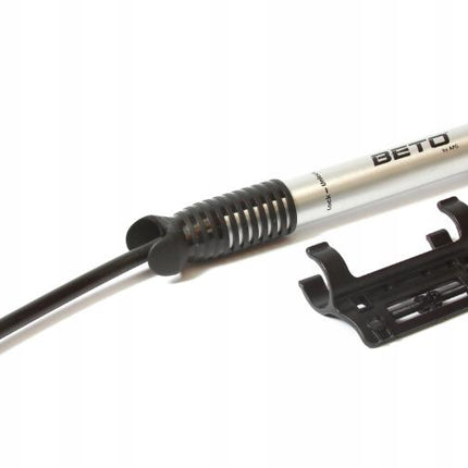 Beto Alloy Mini Bicycle Pump with 5 Inch Hose - 80 PSI