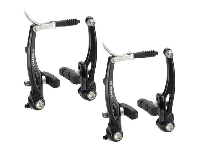 Tektro Front & Rear Bicycle V-Brake Set - 110mm Arms, Black