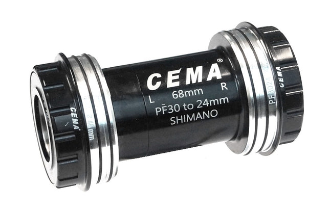 CEMA SRC-BT-PF3024B Ceramic Hybrid PF30 to 24mm Interlock Bottom Bracket 68/73mm