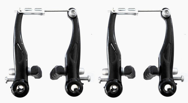 Alhonga 101mm Alloy Bicycle V-Brake Set - Front & Rear, Black