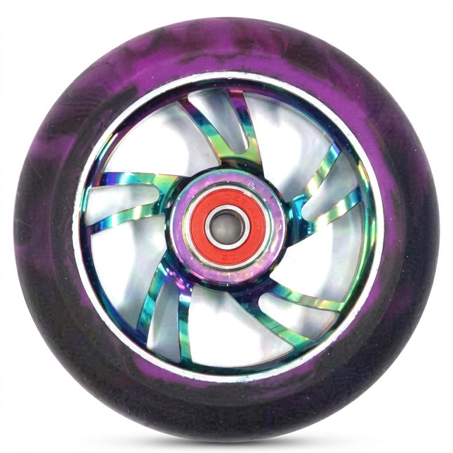 Bulletproof Metal Heat 100mm Alloy Scooter Wheel with 608RS ABEC-9 Bearing