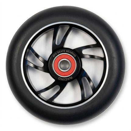 Bulletproof 100mm Alloy Scooter Wheel with 608RS ABEC-9 Bearing - Black Core