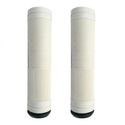 Bulletproof 130mm MTB Bicycle Handlebar Grips with Plug - White