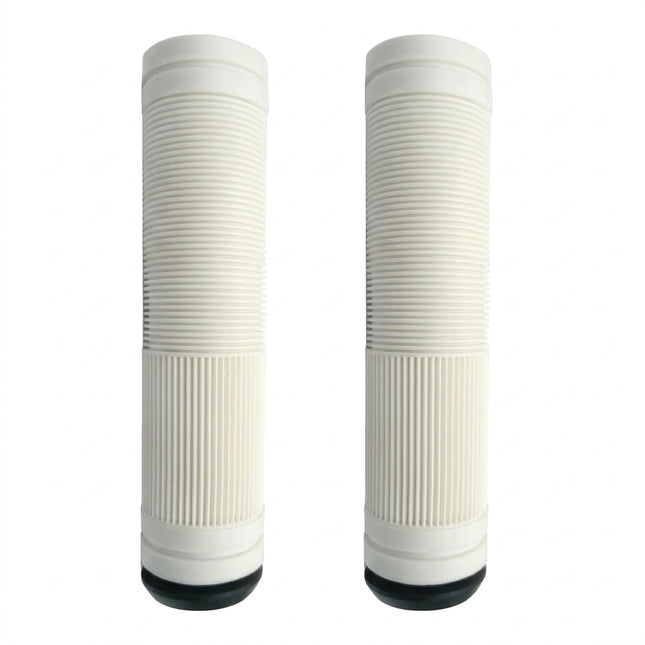Bulletproof 130mm MTB Bicycle Handlebar Grips with Plug - White