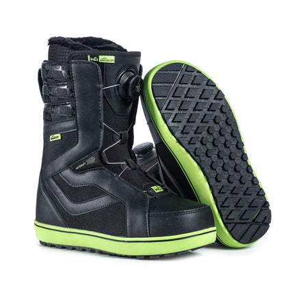 SNOWBOARD BOOTS - S5402 BLACK & GREEN (STEEL WIRE STYLE)