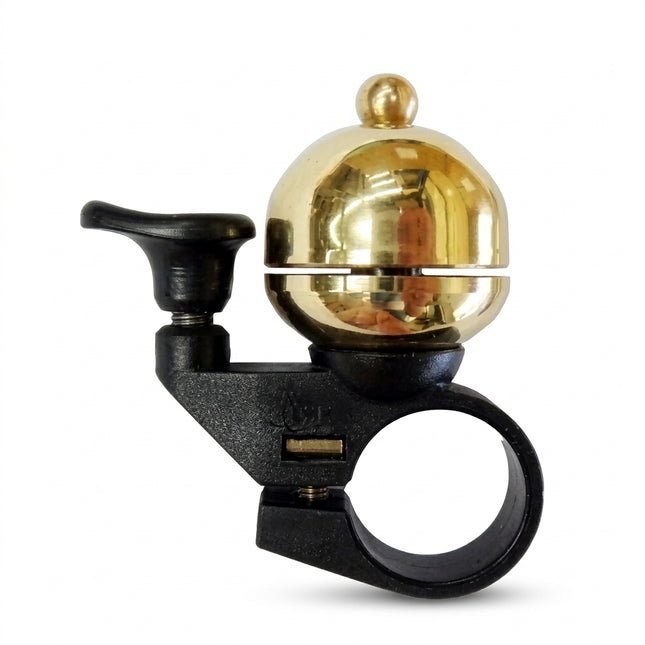 Pro Series 22.2mm BB Bicycle Flick Bell - Brass Top, Small