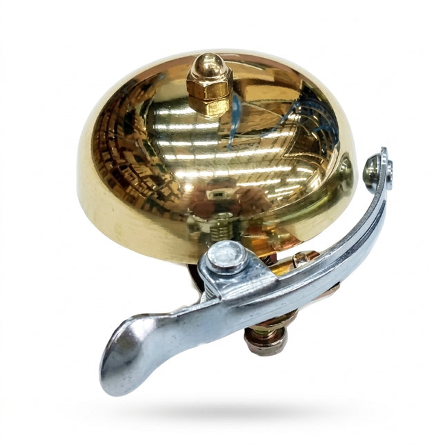Pro Series Large Brass Top Bicycle Flick Bell - Fits 25.4mm BB
