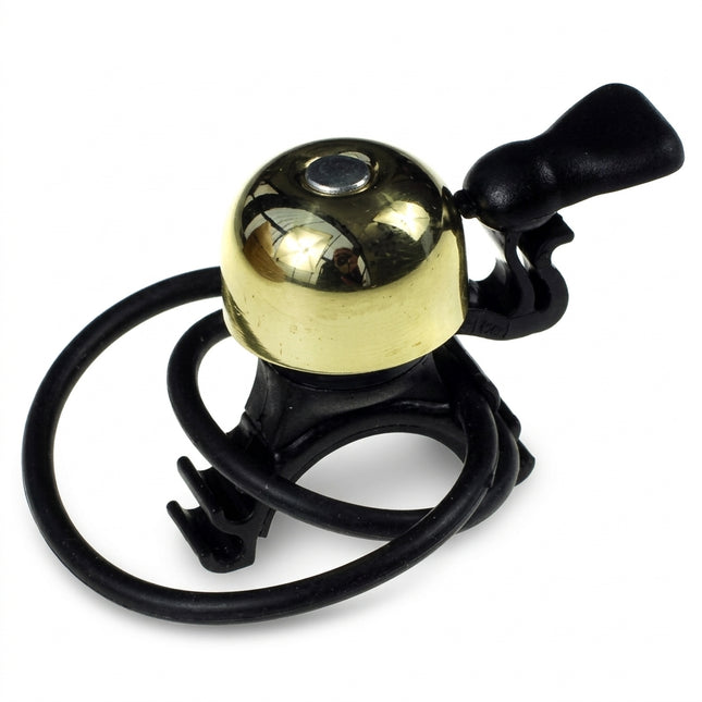 Pro Series Mini Flick Bicycle Bell 23mm - Brass Top