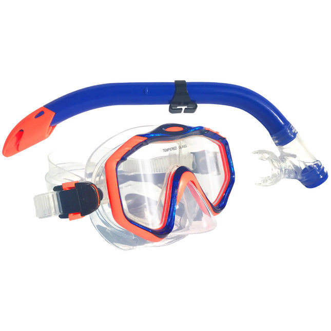 SEAHORSE JrSilic.MASK SET Blue