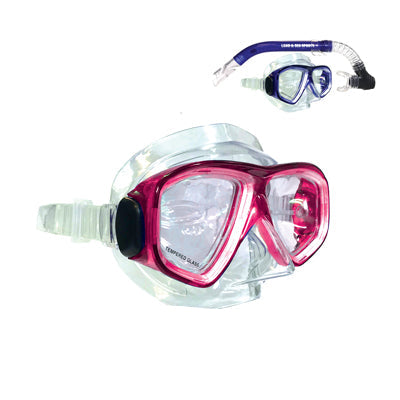 Land & Sea Sports Australia TAHITI Siltex Mask and Snorkel Set for Adults and Kids - Diving Gear for Snorkeling and Swimming Adventures