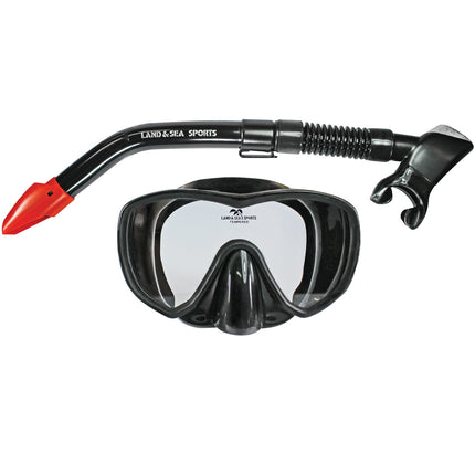 Land & Sea Marlin Frameless Adult Snorkel Set product image showing snorkel set view 1