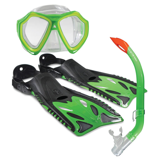 NIPPER SNORKEL SET Jnr Lime