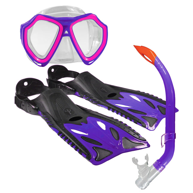 NIPPER SNORKEL SET Jnr Violet