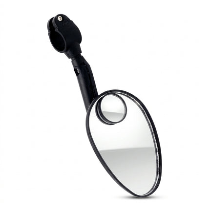 Pro Series Oval Convex Bicycle Mirror - RH/LH Clamp Mount