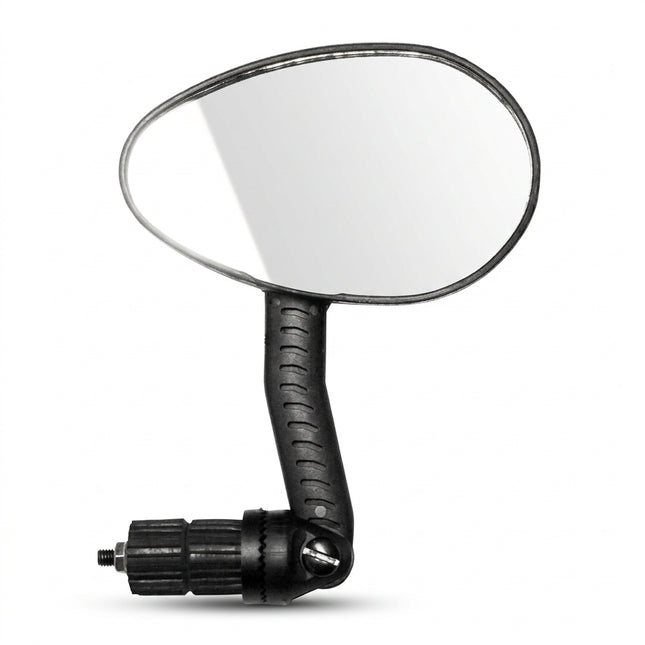 Pro Series Right-Hand Bicycle Mirror with Reflector - 19mm End Plug
