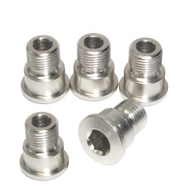 Stronglight Bicycle Chainring Bolt Kits, SHIMANOCOMP. SHIMANO (5 ARMS) ROAD SCREW STEEL SILVER FC-7900, 7950, 6700, 6750