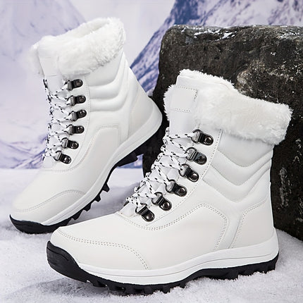 Women's High-Top Snow Boots - Thickened Winter Footwear,