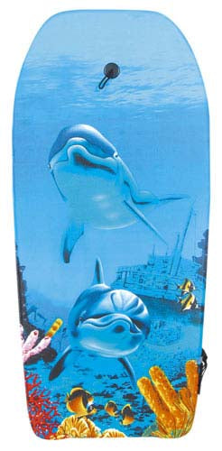 Palm Beach Bodyboard Leash Sunset Graphic Print Red Blue Water Sports Beach Pool Accessories for Adults Kids Surfing Riding Fun