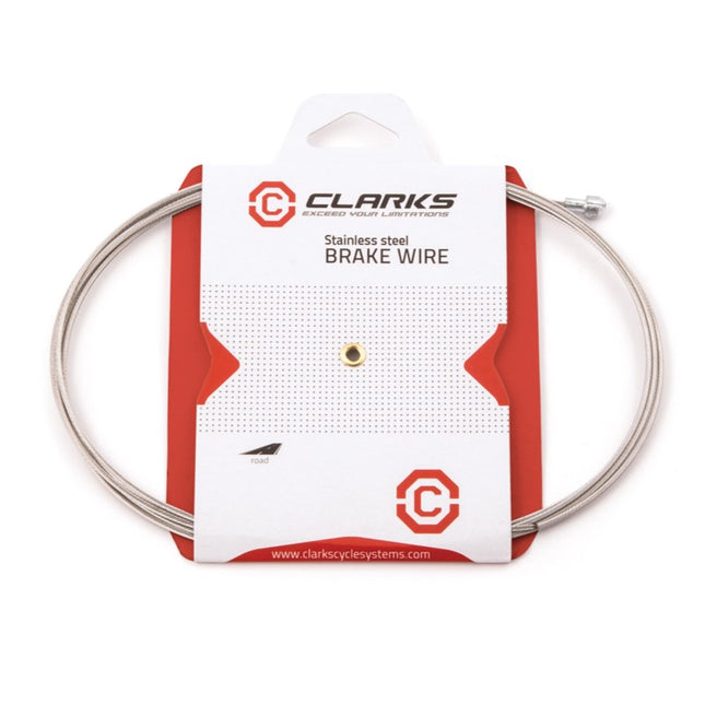 Clarks Bicycle Brake inner wire, MTB, Stainless  DIE DRAWN (SLICK),1.5mm  barrel nipple x 2000mm