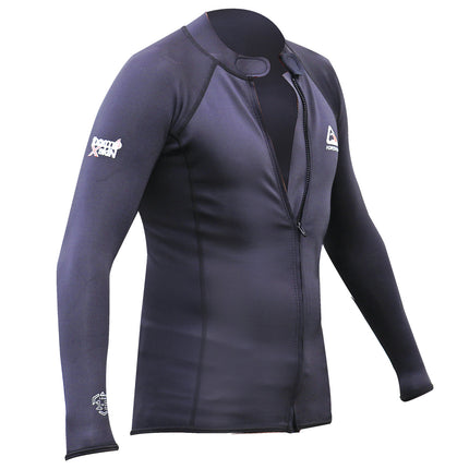 NEOPRENE ZIP HOT - TOP XS Black