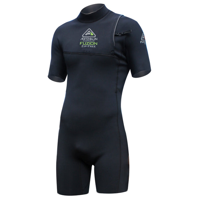 ADRENALIN FUZION 2mm Shorty Wetsuit Men Black Neoprene Spring Suit Watersports Diving Surfing Gear