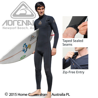 ADRENALIN - WETSUIT - HYPERDRY NOZIP STEAM Black