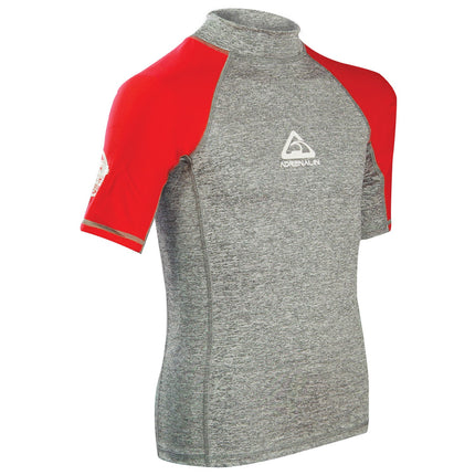 ADREN Newport Beach Men's Short Sleeve Rash Guard Shirt for Surfing, UV Protection UPF 50+ Swim Top