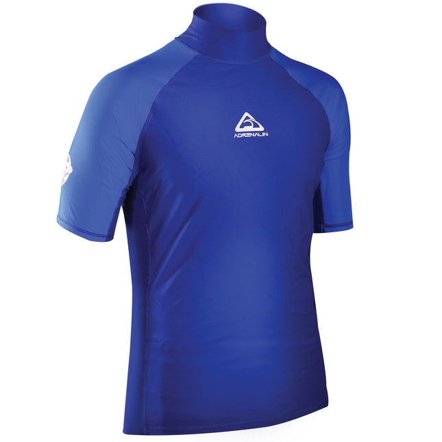 ADREN Newport Beach Men's Short Sleeve Rash Guard Shirt for Surfing, UV Protection UPF 50+ Swim Top