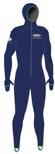 ADRENALIN - ADULT HOODED LYCRASUIT XS NVY