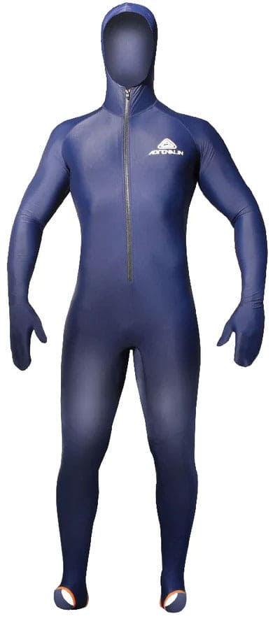 ADRENALIN - HOODED LYCRA SUIT - ADULT - NAVY XS