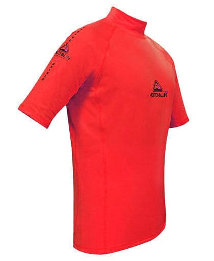 ADRENALIN - MENS 2P THERMO RASH TOP SHORT SLEEVE S RED