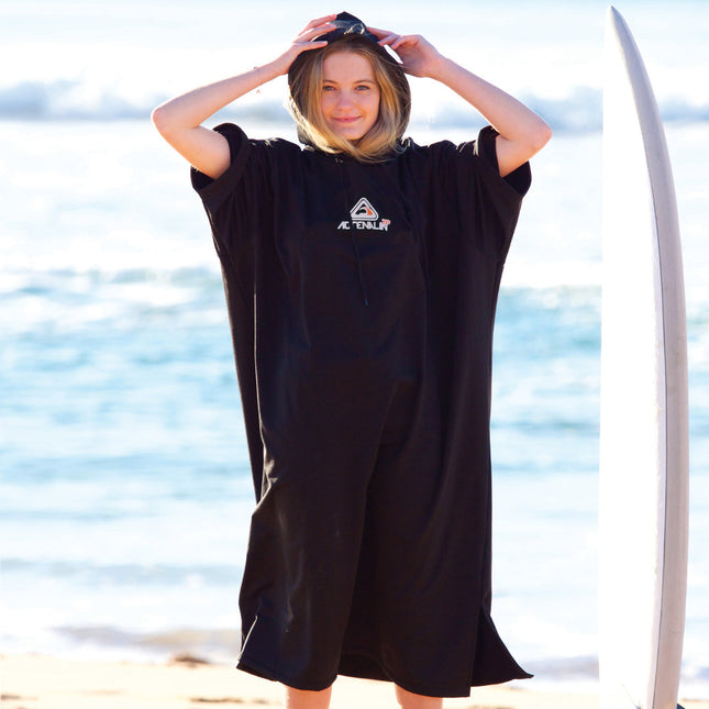 ADRENALIN Unisex Surf Poncho Changing Robe for Watersports & Diving Accessories - Thermo Shield Changing Towel for Beach & Pool