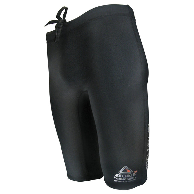 ADRENALIN Black Neoprene Thermo Shorts for Men Watersports Gear for Diving and Surfing Enthusiasts