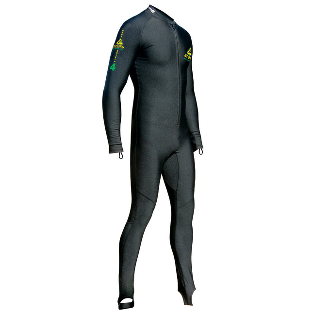 ADRENALIN Mens Black Full Body Wetsuit 50+ UV Protection Stinger Protection Shield Microfiber Full Body Suit for Surfing Kayaking Diving