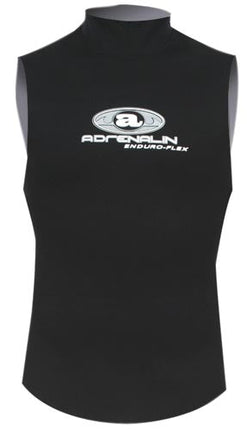 ADRENALIN Wetsuit Tank Top Men Black Neoprene Sleeveless Watersports Surfing Diving Gear
